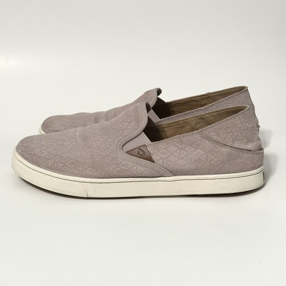 OLUKAI Pahuea Women’s Size 9 Pink Slip On Suede Loafer Sneaker Slipper Shoes - Picture 4 of 14